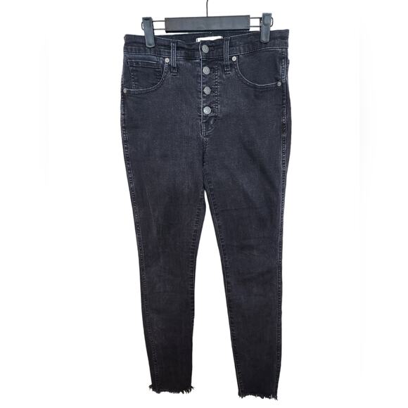 Madewell 10" High Rise Skinny Jeans Button through edition 27 - Picture 5 of 11